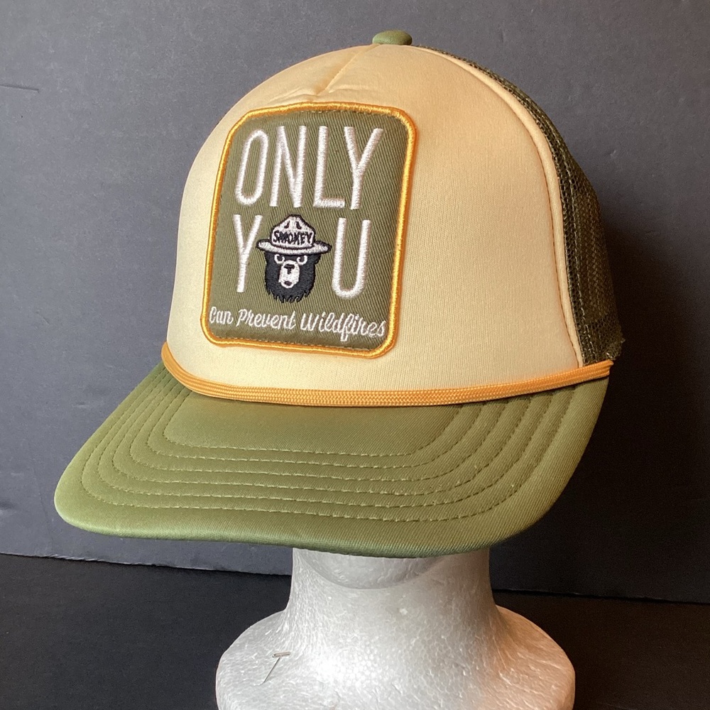 Smokey Bear only you can prevent wildfires SnapBack Trucker Hat Patch